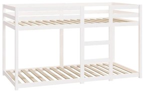 Beliche 90x190 cm madeira de pinho maciça branco