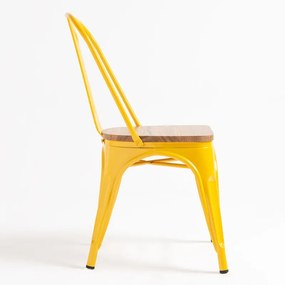 Pack 6 Cadeiras Torix Madeira Natural - Amarelo