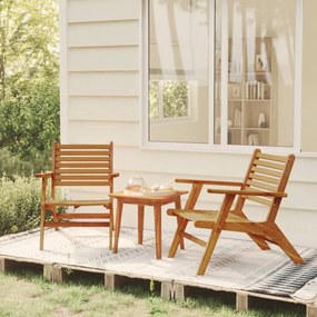 vidaXL Cadeiras de jardim 2 pcs madeira de acácia maciça