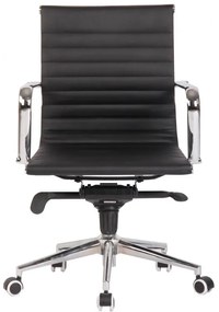 Cadeira de escritório ROTERDAM, giratório, pele sintética preta