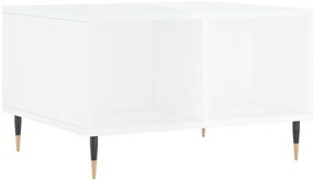 Mesa de centro 60x50x36,5 cm derivados madeira branco brilhante