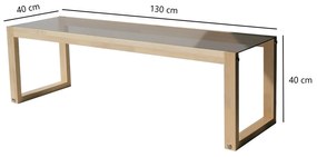 Móvel de TV Via – Natural – 130 cm x 40 cm x 40 cm