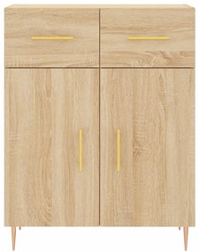 Armário alto 69,5x34x180 cm derivados de madeira cor sonoma