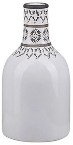 Vaso de cerâmica grés branca 25 cm ANKON Beliani