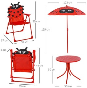 Conjunto de Mesa e Cadeira de Jardim Conjunto de Picnic Dobrável para