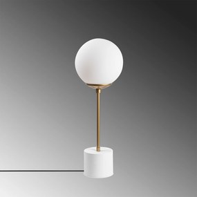 Candeeiro de Mesa Globo – Branco – 20 x 20 x 57 cm
