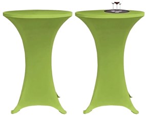 Capa extensível para mesa 2 pcs 80 cm verde