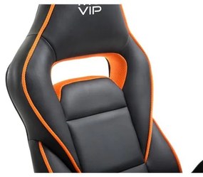 Cadeira Gaming GM400 Preto/Laranja MUVIP