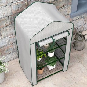 Estufa de Jardim de 3 Níveis Estufa de Terraço com 3 Prateleiras 1 Por
