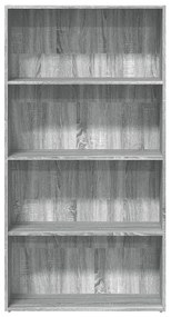 Estante 80x30x152 cm derivados de madeira cinzento sonoma
