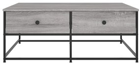 Mesa de centro 100x99x40 cm derivados madeira cinzento sonoma