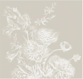 Papel de parede Engraved Flowers