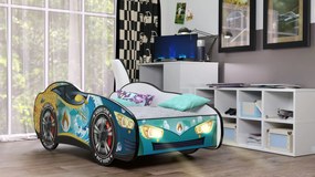 CAMA INFANTIL CRIANÇAS C/ LEDS E OFERTA COLCHÃO ESPUMA Racing Car Herois 160 x 80 - Aquacar