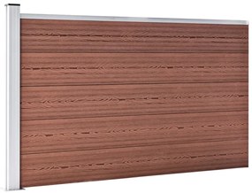 Painel de vedação para jardim 175x105 cm WPC castanho