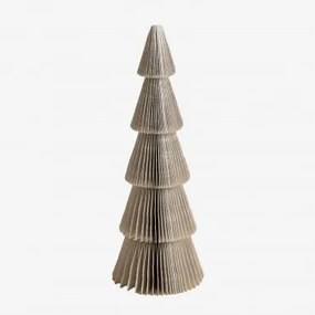 Pacote Com 3 Árvores De Natal De Papel Jesper Crema Linho & ↑22.5 Cm - Sklum