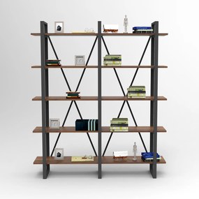 Estante MN05 – Nogueira – 154,8 x 180 x 34 cm