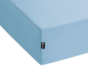 Lençol-capa em algodão azul claro 90 x 200 cm HOFUF Beliani