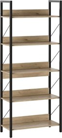 Estante "Rovere" - Carvalho - 73x172x35cm - Design Moderno