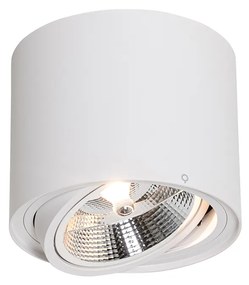 Foco de teto moderno branco rotativo e inclinável AR111 - Rondoo Up Moderno