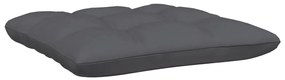 9 pcs conj. lounge de jardim c/ almofadões pinho maciço