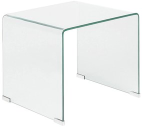 Conjunto de 2 mesas de apoio em vidro KENDALL Beliani