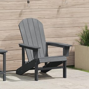 Cadeira Adirondack Cinzento Claro 74x82x91 cm HDPE