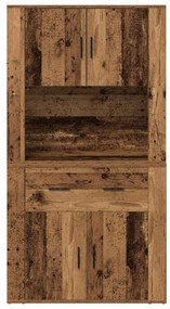 Highboard Madeira Antiga 80x33x150 cm Madeira De Engenharia