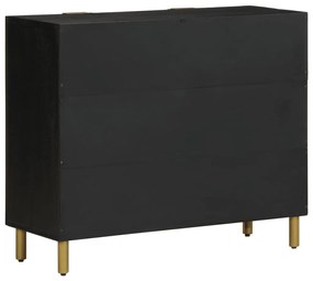 Aparador 90x33x75 cm derivados de madeira preto
