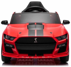 Carro elétrico para crianças Ford Shelby Mustang GT 500 Controlo remoto 2,4 GHz, Entrada USB, Luzes LED, Motor 2 x 30W, Licença ORIGINAL Vermelho