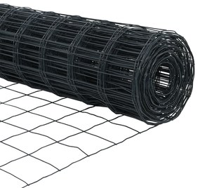 Cerca Euro com 7 Postes Flangeados 1,2x10 m Aço Galvanizado