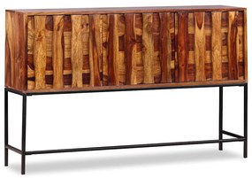 Aparador em madeira de acácia maciça 120x30x80 cm