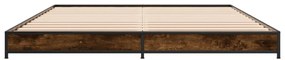 Estrutura de cama 150x200 cm derivados madeira/metal