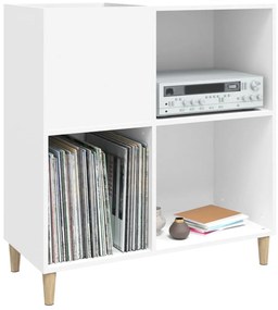 Armário para discos 84,5x38x89 cm derivados de madeira branco