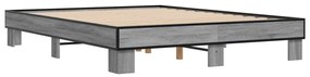 Estrutura de cama 150x200 cm derivados madeira/metal