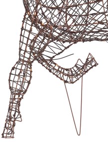 Rena de Natal Castanha em Rattan incl. LED IP44 - Glossie