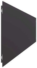 Orlas de relvado 30 pcs preto 20x103 cm aço laminado a frio