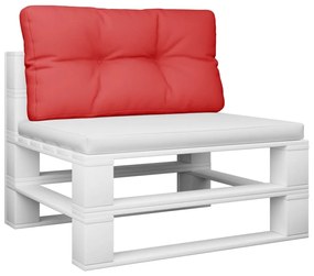 Almofadão para sofá de paletes 80x40x12 cm tecido vermelho