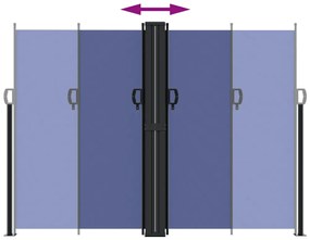 Toldo lateral retrátil 180x600 cm azul