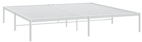 Estrutura de cama 180x200 cm metal branco