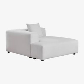 Módulo Chaise Longue Esquerdo Com Almofada Para Sofá Modular Bruna Tecido Cinzento Glaciar - Sklum