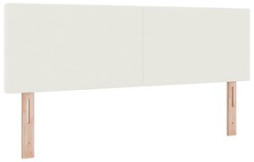 Cama Box Spring com Colchão Creme 160x200 cm Tecido de Corduroy