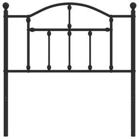 Cabeceira de cama 90 cm metal preto