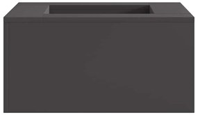 vidaXL Fogueira Quadrada Preta 60x60x30 cm em Aço