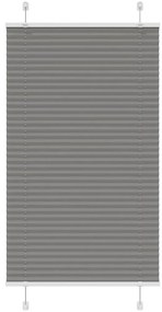 Antracite Plissada Cega 70x150 cm Largura Tecido 69,4 cm