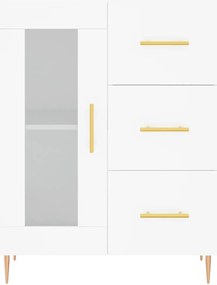 Armário alto 69,5x34x180 cm derivados de madeira branco