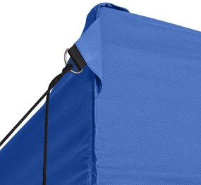 Tenda dobrável profissional festas 4 paredes 3x4m aço azul