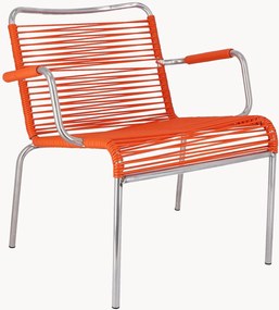 Cadeiras lounge artesanais empilháveis para jardim Mya Spaghetti, conjunto de 2