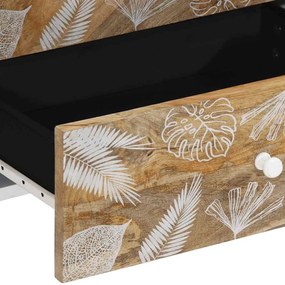 Mesa de cabeceira 50x33x60 cm madeira de mangueira maciça