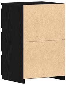 Cômodas de cabeceira vidaXL 2 pcs Carvalho Preto 40x35x62,5 cm Madeira