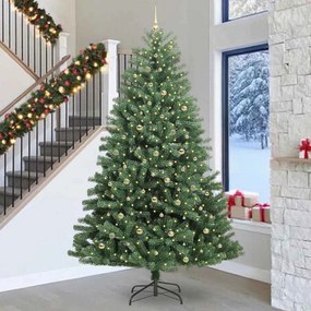 vidaXL Árvore de Natal Articulada Artificial Verde 300 cm PVC e Metal